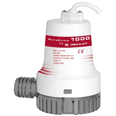 Pompe de cale immergée Europump II 1000 12 V | EAN 8033137044663 Ref 16.122.06