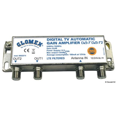 Amplificateur + contrôle automatique AGC GLOMEX | EAN 8033137209970 Ref 29.142.00