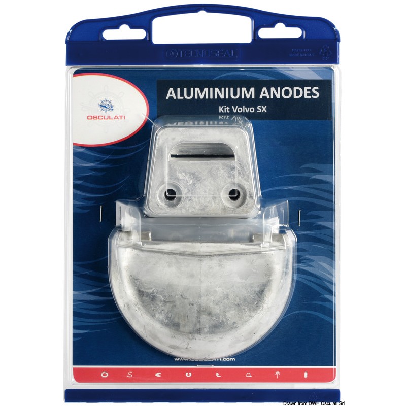
Kit anode pour moteurs Volvo SX zinc 

