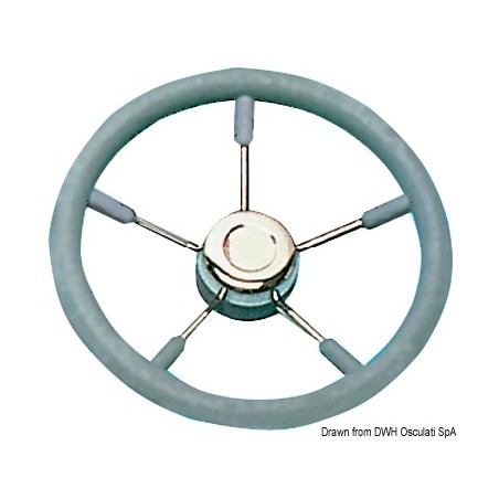 Volant polyuréthane souple gris 320 mm  Ref 45.131.32