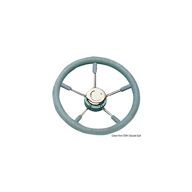 
Volant polyuréthane souple gris 350 mm 
