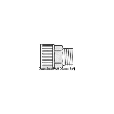 Raccord laiton 3/4" Hydrofix femelle/mâle 22 mm | EAN 8033137096983 Ref 17.117.06