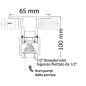 Attache baïonette + raccord plastique incliné
Attache baïonette + raccord plastique incliné