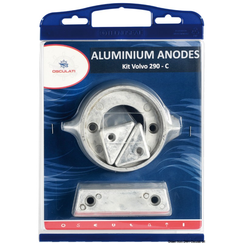 
Kit anode pour moteurs Volvo 290 zinc 
