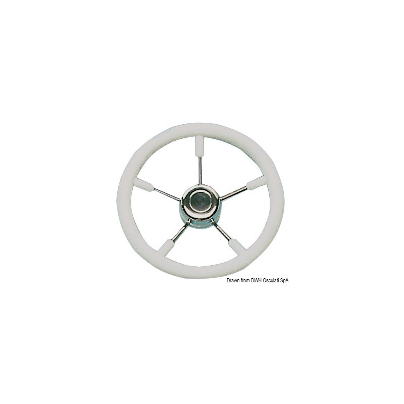 
Volant polyuréthane souple blanc 350 mm 
