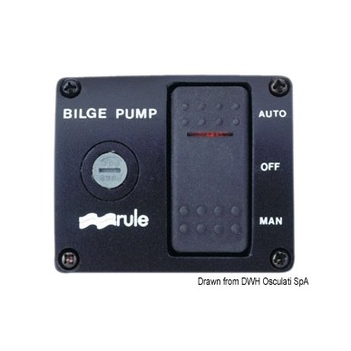 Interrupteur Rule DeLux p. pompes de cale 12 V | EAN 42237084217 Ref 16.600.12