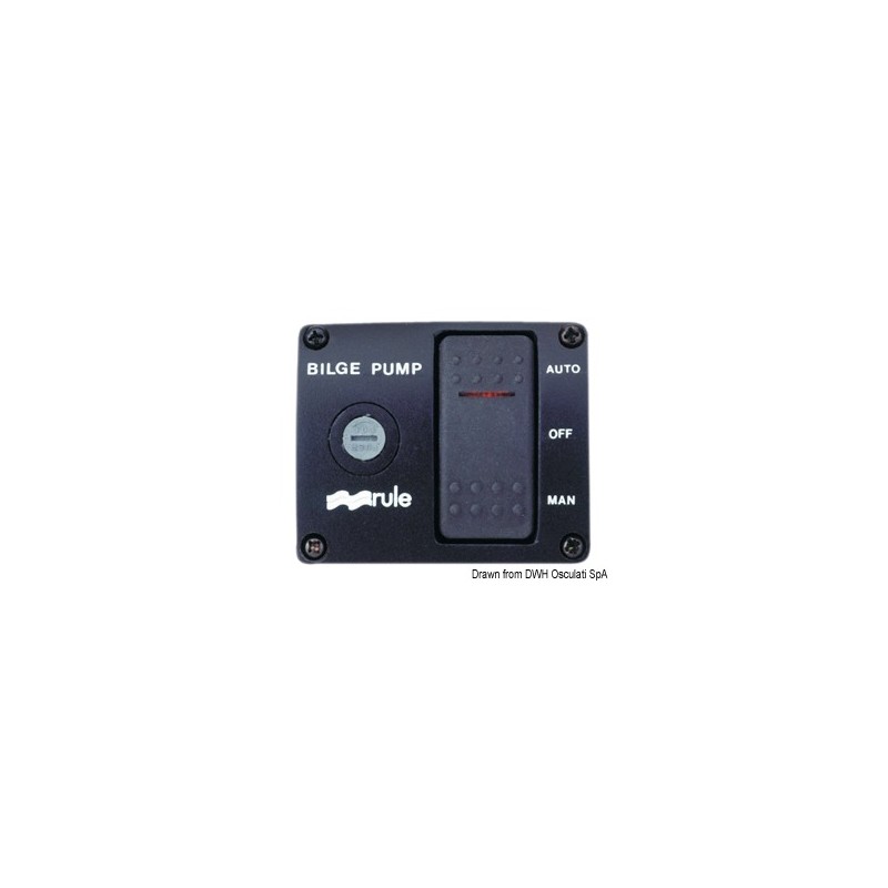 Interrupteur Rule DeLux p. pompes de cale 24 V
Interrupteur Rule DeLux p. pompes de cale 24 V