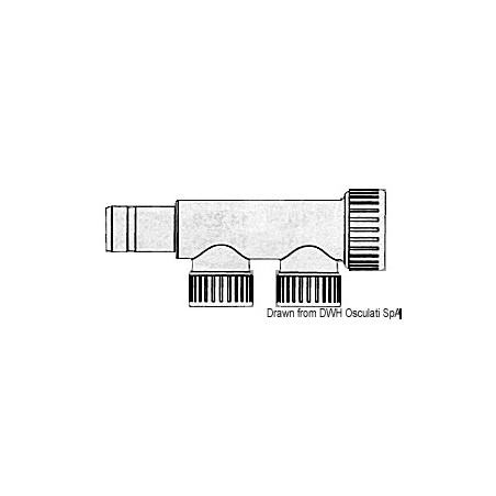 Collecteur m/f Hydrofix 2 dérivations 22 mm | EAN 8033137097058 Ref 17.117.33