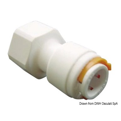 Raccord femelle/femelle de 1/2" | EAN 8033137047671 Ref 17.111.05