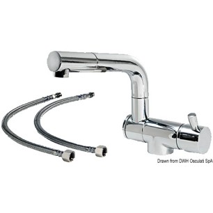 Mélangeur rabattable double articulation eau ch/fr | EAN 8033137096785 Ref 17.049.10