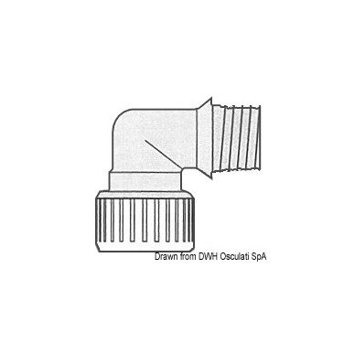 Coude laiton 1/2" Hydrofix femelle/mâle | EAN 8033137096921 Ref 17.115.25