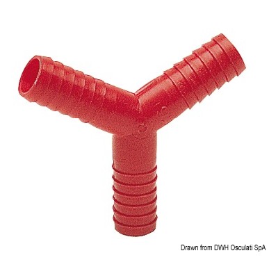 Raccord Y nylon 14 mm  Ref 17.203.14