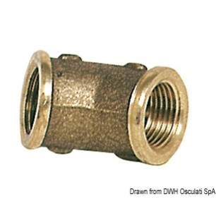 Raccord coudé 45+ femelle/femelle 1"1/4 | EAN 8033137097287 Ref 17.120.04