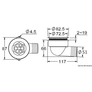 Evacuation cockpit 90+ + non-retour ø 2" | EAN 8033137206566 Ref 17.126.02