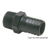 
Embout mâle polycarbonate noir 1"1/4 
