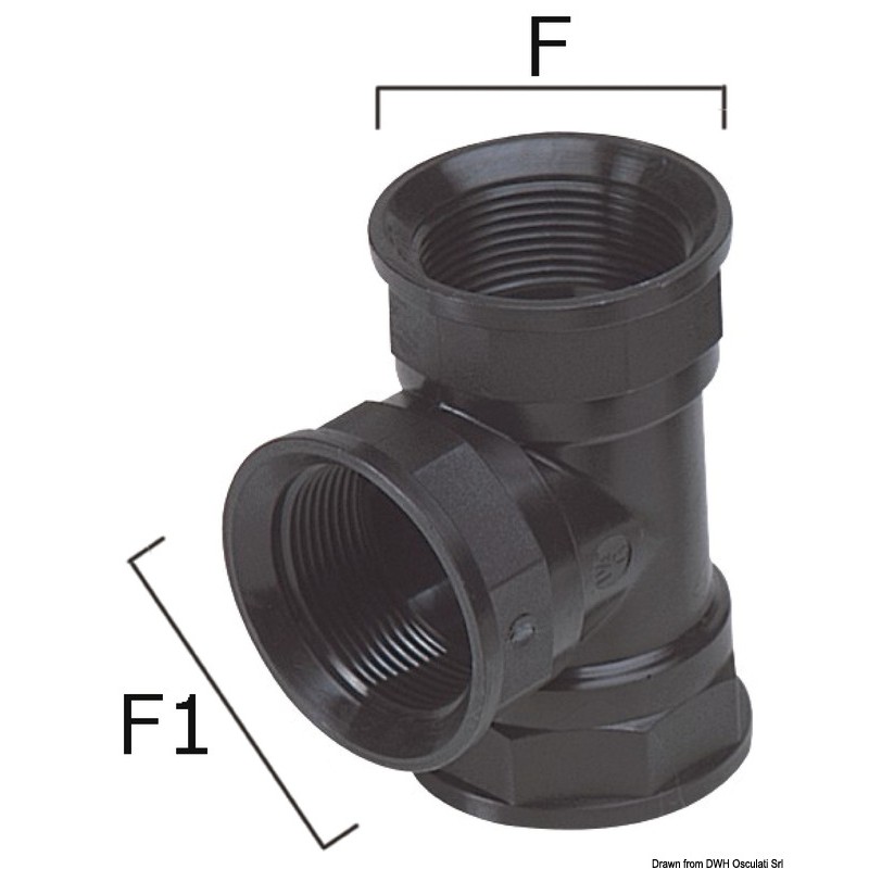 Raccord T thermopolymère 3/4"-1/2"
Raccord T thermopolymère 3/4"-1/2"