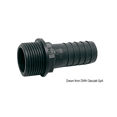 Embout mâle PP 1"1/4 x 30 mm | EAN 8033137099762 Ref 17.234.08