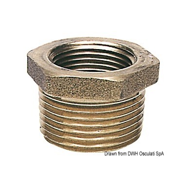 Réduction laiton mâle/femelle 1"1/4 x 3/4" | EAN 8033137098680 Ref 17.221.16
