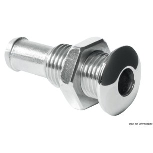 Mini passe-coque AISI 316 bombée 1/4" | EAN 8033137098468 Ref 17.214.01