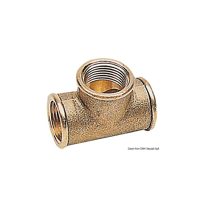 
Raccord T laiton 1" 
