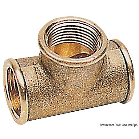 Raccord T laiton 2"1/2 | EAN 8033137101274 Ref 17.317.07