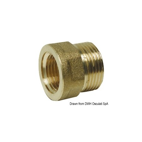 Manchon laiton mâle/femelle 1" x 1"1/4 | EAN 8033137100345 Ref 17.272.06