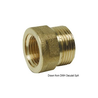 Manchon laiton mâle/femelle 1" x 1"1/4 | EAN 8033137100345 Ref 17.272.06