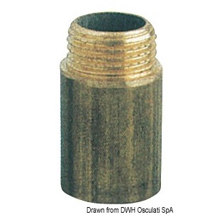 Rallonge laiton mâle/femelle 1/2" x 40 mm | EAN 8033137100741 Ref 17.278.16
