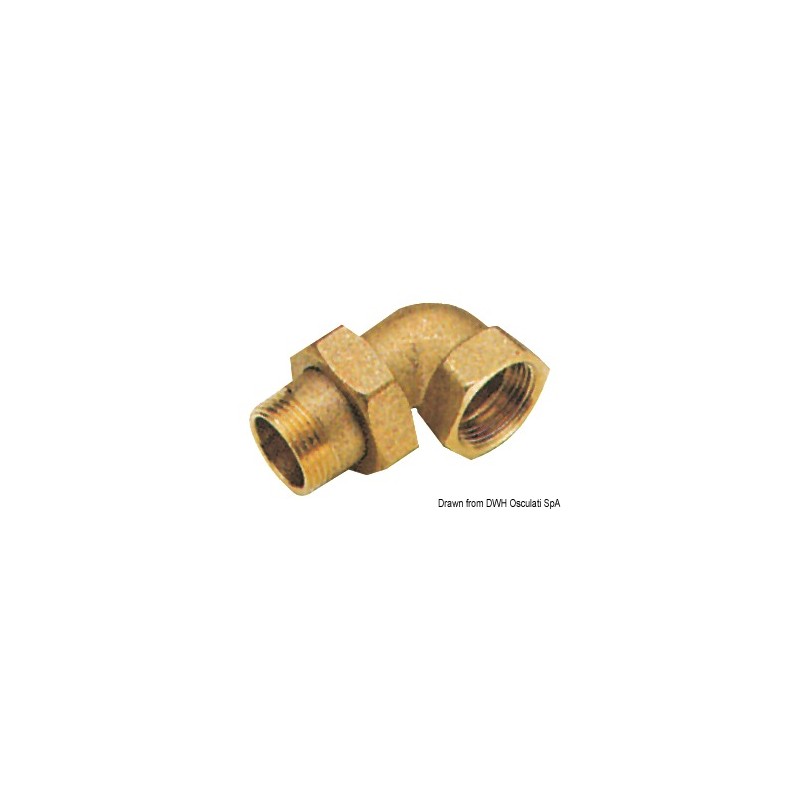 
Raccord 3 pièces 90° 1/2 " 
