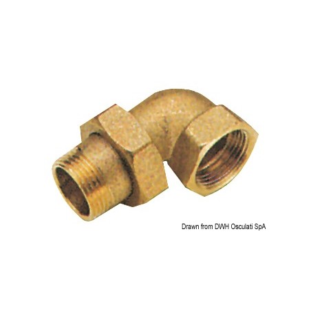 
Raccord 3 pièces 90° 3/8" 
