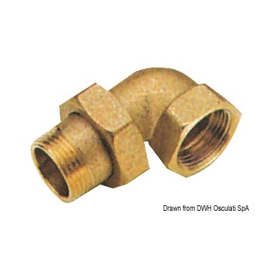 Raccord 3 pièces 90+ 3/8" | EAN 8033137100437 Ref 17.274.00