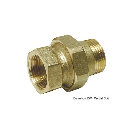 
Raccord 3 pièces droit 1/2 " 
