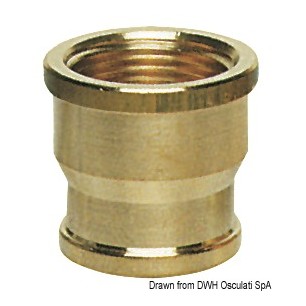 Manchon laiton femelle/femelle 1/2" x 3/4" | EAN 8033137100246 Ref 17.271.01