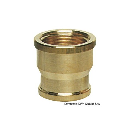Manchon laiton femelle/femelle 1/2" x 3/4" | EAN 8033137100246 Ref 17.271.01