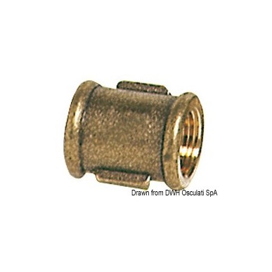 Manchon laiton femelle/femelle 1/4" | EAN 8033137100222 Ref 17.270.09