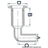 
Passe-coque nylon 90° - 1" x 20 mm 
