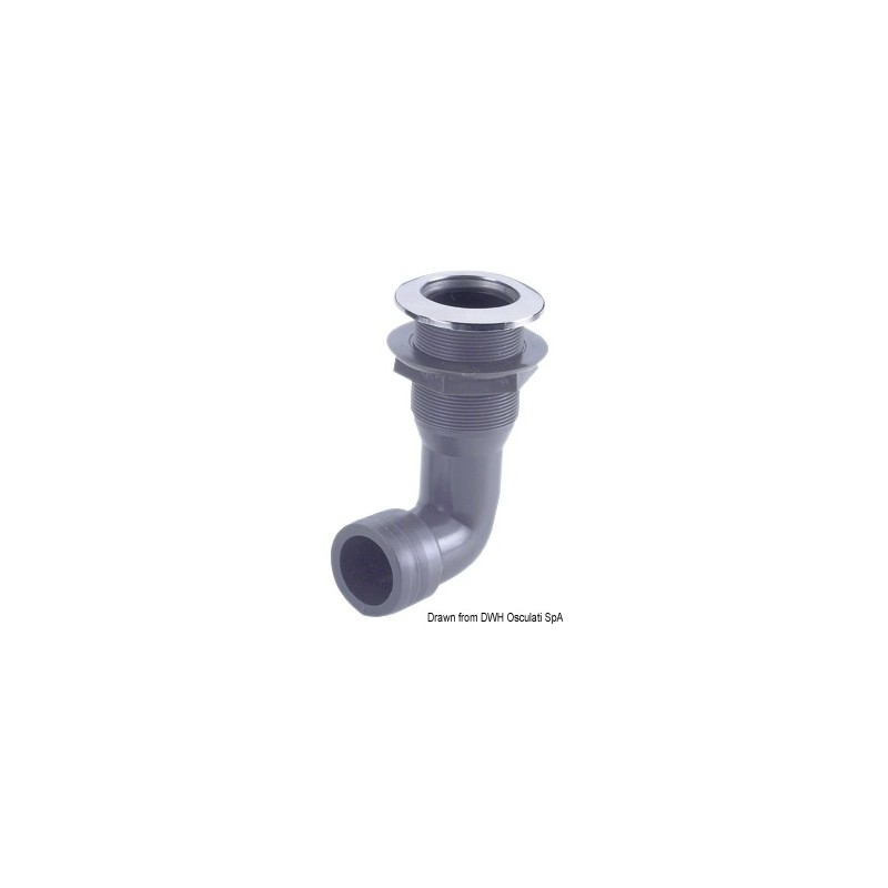 
Passe-coque nylon 90° - 1/2"  
