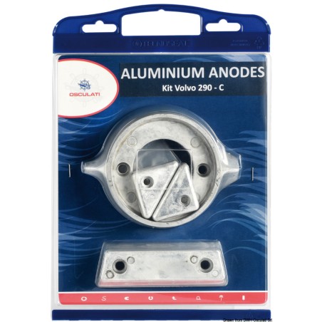 Kit anode moteurs Volvo 290 aluminium | EAN 8033837069263 Ref 43.343.01