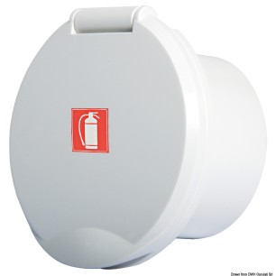 Bloc ABS blanc Classic Evo + dessin extincteur | EAN 8033137055003 Ref 17.452.55