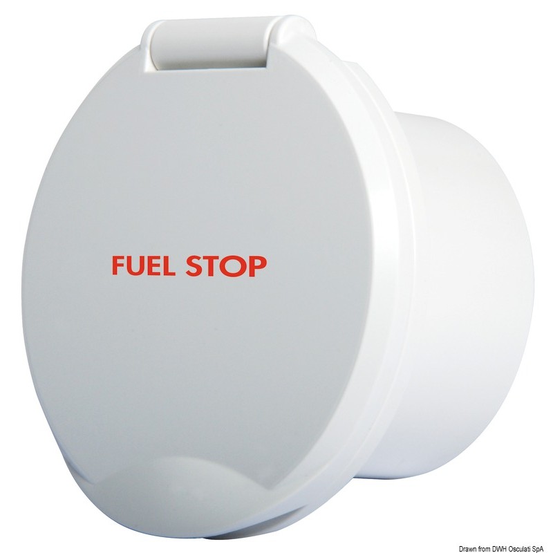
Bloc ABS blanc Classic Evo avec mention FUEL STOP 
