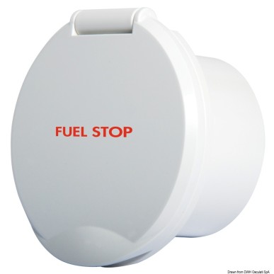 Bloc ABS blanc Classic Evo + mention FUEL STOP | EAN 8033137047053 Ref 17.452.56