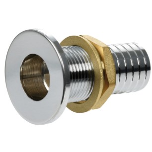 Passe-coque ras laiton chromé 2" x 56 mm | EAN 8033137103179 Ref 17.424.06