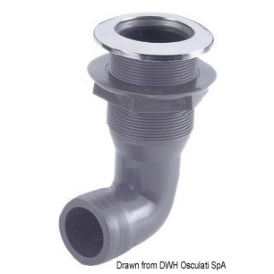 Passe-coque nylon 1" 25mm tête inox embout 90+ | EAN 8033137102301 Ref 17.328.35