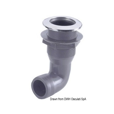 Passe-coque nylon 1" 25mm tête inox embout 90+ | EAN 8033137102301 Ref 17.328.35
