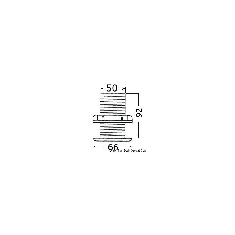 
Raymarine M78713-PZ thruhull depth 

