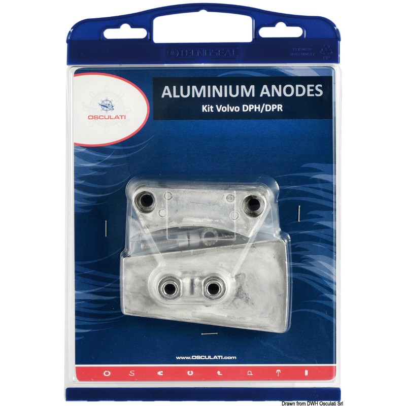 
Kit anode pour moteurs Volvo DPH aluminium 
