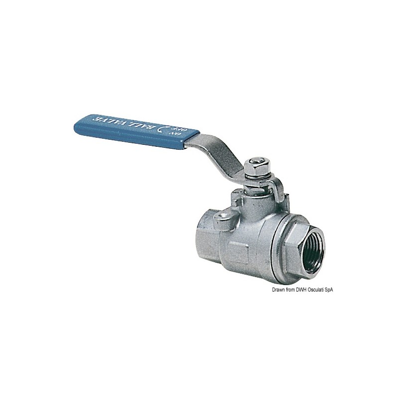 
Vanne  bille passage total AISI 316 3/8" 

