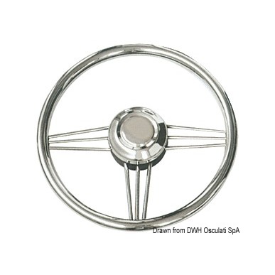 Volant inox poli miroir 350 mm  Ref 45.176.35