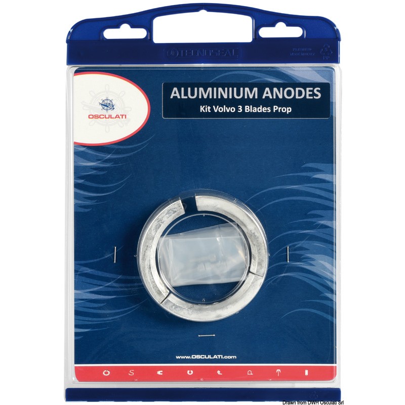 
Kit anode moteurs Volvo hélice 3 pales magnésium 
