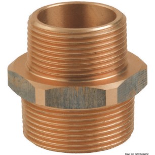 Embout réduit M-M bronze GUIDI 3/4" x 1/2" | EAN 8033137207297 Ref 17.564.03